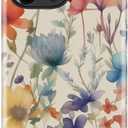 LUMARKE for iPhone 15 Pro Max Case,Trendy Flower Cover,Wireless Charging