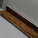 FlavorThings 52 Strands Brown Wood and Bamboo Beaded Curtain for Doorway Room Divider 36inch x 79inch，Bamboo and Wooden Doorway Beads-Boho Bohemian Curtain (Coffee)