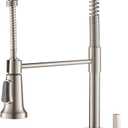KRAUS Britt Commercial Style Spot Free Stainless Steel Pre-Rinse Kitchen Faucet with Deck Plate, KPF-1690SFS