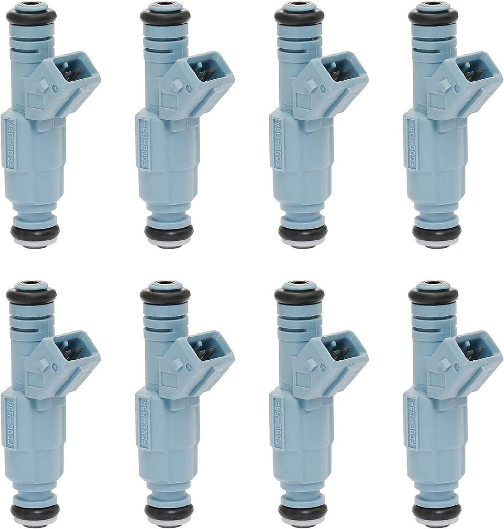 Fuel Injector 24LB 4 Holes 8Pcs | Replacement for 5.2 5.9 Dodge Dakota Durango Ram Chevy Camaro Ford F250 F350 Excursion Mustang Pontiac GTO & more | Replace# 0280155715, 0280150947, 0280150965