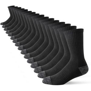 JOYNE 8 Pairs Mens Crew Cushion Socks Work Athletic Running Socks Casual Breathable Socks for Men,Sock Size:10-13 (Large)