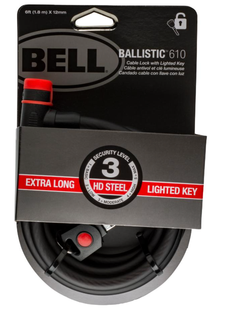 BELL Ballistic 610 Combination Cable Bike Lock 