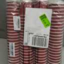 Yaomiao 200 Pcs 4 oz Disposable Espresso Coffee Cups Ripple Corrugated Paper Insulated Hot Cups for Party Cold Drinks Hot Beverage Tea(Red)