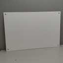 TSJ OFFICE Glass Dry-Erase Board - 36 x 24 Inches Wall Mounted Black Glass Magnetic Whiteboard, Frameless Large White Board for Office, Home & School