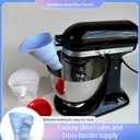 Flour Funnel for Kitchen Mixer,Flour Funnel- Stand Mixer Attachment,Kitchen Attachments for Mixers Accessories,for Egg Liquid and Both Flour.