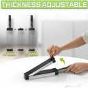 ONCE FOR ALL Fresh Meat Slicer Cleaver Kitchen Knife Set For Meat Slicing Shredding, Manual Jerky Cutter Food Slicer For Beef Pork Mutton For Home Cooking BBQ Hot Pot (Gray)