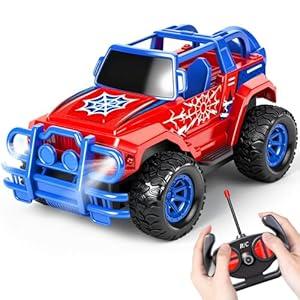 Remote Control Car for Kids, Police Rc Cars Toys for Boys Age 3 4 5 6 7 8-12, 1:20 Scale Rc Truck with LED Headlights Racing Toy Car Birthday Gift for Kids