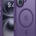 Miracase Magnetic Series for iPhone 16 Case [Compatible with MagSafe] Military-Grade Protection, Anti-Fingerprint, Slim Phone Case for iPhone 16 6.1 inch - Deep Purple