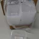 Lulltou 25 PCS Plastic Drawer Organizer Set, 4size Clear Bathroom and Vanity Desk Drawer Organizer Trays, NonSlip Versatile Storage Bins for Makeup Jewelry Office Kitchen Gadgets