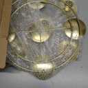 2 Pcs Christmas Advent Candle Wreath Ring Metal Candle Holder for Pillar Advent Rustic Candlesticks Holders for Xmas Table Centerpiece Decor Home (Thin,Round)