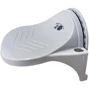 GH Upgraded Robust Grip Shower Foot Rest for Shaving Legs Non Slip Powerful Suction Cup Step aid Portable Stool for Inside Shower -Gray