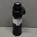 EcoVessel Stainless Steel Water Bottle with Insulated Dual Lid, Insulated Water Bottle with Strainer and Silicone Bottle Bumper, Coffee Mug  20oz (Black Shadow)