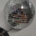 Disco Ball with Motor and Lights, Palujorty Desktop Disco Ball with 5-9 RPM 24 LED Motor for 70s 80s 90s Theme DJ Party, Disco Party Decoration, Wedding, Birthday(USB/Battery Powered)