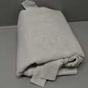 RYB HOME Linen Sheer Curtains 84 inch Long - Semi Sheer Curtains Linen Textured Tab Top Window Drapes Light Glare Filtering Privacy for Living Room Bedroom, 52 Wx 84 L, 1 Pair