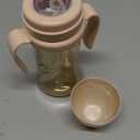 GROSMIMI Spill Proof no Spill Magic Sippy Cup with Straw with Handle for Baby and Toddlers, Customizable, PPSU, BPA Free 10 oz (Peach)