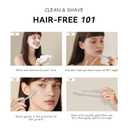 Dermaplane Razor for Women Face, Stainless Steel Handle with 6 Replaceable Blades, Huauoo Face Razors for Women, Peach Fuzz Remover, Eyebrow Trimmer, Dermaplaning Tool for Face Exfoliation (Silver)