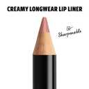 NYX PROFESSIONAL MAKEUP Slim Lip Pencil, Long-Lasting Creamy Lip Liner - Nude Pink