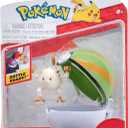 PKW3136 - Clip 'n'Go Pok Balls - Menki & Nest Ball, Official Pokball with 5 cm Figure