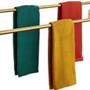 KOKOSIRI Bath Towel Bars 36-Inch Double Towel Rails Overlength Bathroom Racks for Cabinet Kitchen Brushed Gold Stainless Steel B5009BG-L36
