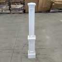 Mayne Signature Lamp Post - White - Dimensions: 54in L x 8in W  - Fade Resistant - Polyethylene Lamp Post 