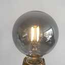 Lxcom Lighting G95 G30 Decorative Light Bulb 4W 120V Globe LED Bulbs Warm White 2200K Smoke Grey Glass Edison Filament Bulbs E26/E27 Base for Home Bar Resturant, 4 Pack