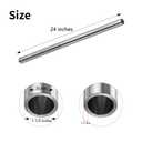 2Pcs 304 Stainless Steel Tubing 1" OD Round Metal Tube Pipe 24" Length