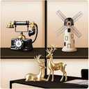 Small Creative Retro Phone Model, European Resin Rotary dial Phone, Coffee Shop, Bar, Showcase, Home Decoration Props