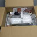 Afloia 6-in-1 Dog Grooming Kit, Pet Grooming Vacuum for Shedding, Dog Hair Vacuum with Clipper Nail Trimmer Grinder, Pet Brush Groomer at Home, Low Noise Cats Hair Remover, 1.5L Dust Cup, White (Silver)