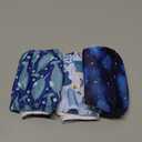 wegreeco Washable Male Dog Belly Band (Stylish Pattern)- Pack of 3 - Washable Male Dog Belly Wrap, Dog Diapers Male (Whale, XS)