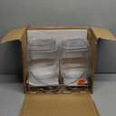 Lulonpon 2 x 4L(1.06 Gallon) Glass Drink Dispenser, Beverage Dispenser with Stainless Tap, Glass Water Juice Dispensers with Metal Stand, Water Jug with Tap Perfect for Parties,Weddings,Birthdays (Little, Clear)