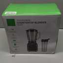 GDOR Professional Blender for Kitchen, 1200 Peak Watts Smoothie Blender, 5 Functions for Ice Crushing & Frozen Fruit, 52 Oz Glass Jar & 24 Oz To-Go Cup Combo, Self-Cleaning, Gray