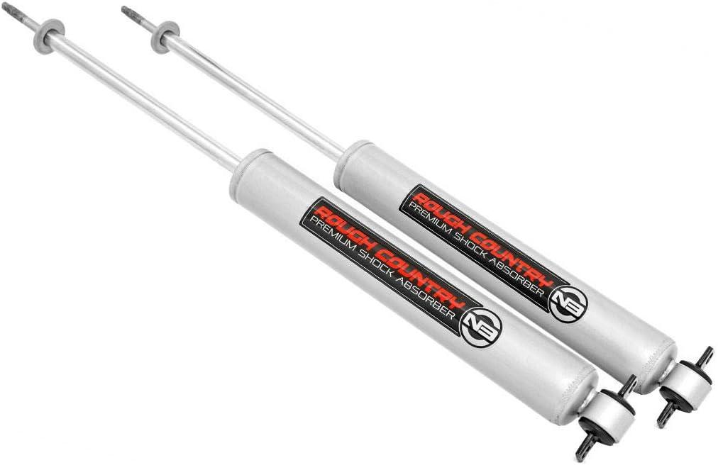 Rough Country N3 Front Shocks for Ram 1500 (2010-2018 & Classic) - Fits 0-2" Lifted Suspension, Nitrogen Charged Shock Absorbers, Pair