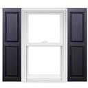 Polaris Homeside Raised Panel Vinyl Shutters (1 Pair) 14-1/2in. x 47in. - 050 Black