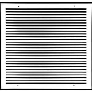 HVAC Premium 18'' X 18" Aluminum Return Grille - Easy Air Flow - Linear Bar Grilles [Outer Dimensions: 19.875'' w X 19.875'' h]