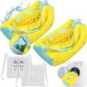 Shoe Washing Machine bag, Shoe Laundry Bag for Washer and Dryer, Include Dry Net Bag, Reusable and Durable Zipper with Hook Design, Shoe Washing Bag for Sneaker (Yellow, 2 Pack)