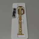 Slim Watch Band Compatible with Apple Watch 41mm 45mm 42mm 44mm 40mm 38mm Metal Stainless Steel Watchband Suitable for iWatch 11/10/9/8/7/6/5/4/3/2/1/SE Series Women Luxury Strap (Gold)