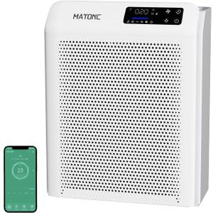 Air Purifier for Home Large Room Up to 3500 Ft, Smart WiFi App Control Air Cleaner with Air Quality PM2.5 Display, Ultra-Quiet Sleep Mode, Auto Mode, HEPA Air Purifier for Pets Hair Dust Odor Pollen