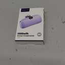 Kuulaa Portable Charger USB C with Built-in USB-C Plug, 5000mAh PD20W Fast Charging Power Bank, LCD Digital Display Battery Pack for iPhone 15/16,Samsung S22/S23 & Android (Purple)