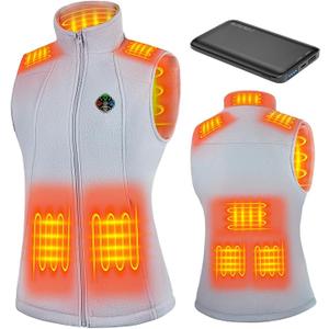 KOVNLO Heated Vest Women with Battery Pack Included, Smart Electric Lightweight Heated Jacket, M