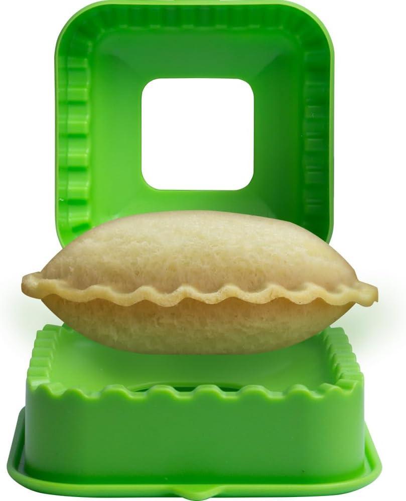 Sandwich Cutter and Sealer - Crustless Sandwich Maker - Cut and Seal - Great for Lunchbox and Bento Box - Boys and Girls Kids Lunch - Sandwich Cutters for Kid (Square)