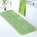 Walensee Large Bathroom Rug (24 x 60, Sage Green) Extra Soft and Absorbent Shaggy Bath Mat Machine Washable Microfiber Non Slip Luxury Floor Mat