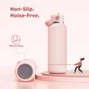 POWCAN 18 oz Water Bottle Insulated: Leakproof, Cold for 24H, CupHodler Friendly, Lid with Straw and Handle, Lightweight, Stainless Steel Water Bottle Kids for Camping, Gift for Girls (Cotton Candy)