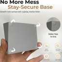 DOXOLOGY Gray Marble Soap Dish Bathroom Organizer - Resin Soap Dish with Rectangular Design 3.7" L x 2.8" W - Self Draining Soap Dishes Keeps Countertop Neat - Marble Look Soap Tray for Sink (Grey)