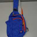 Peicees Small Sling Backpack Waterproof Unisex Shoulder Bag Chest Crossbody Daypack (Blue)