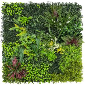 Artificial Grass Wall Boxwood Plant Panel: 20"x20"(8P) UV Resistant Green Leaves Faux for Interior Wall Backdrop, Fake Hedge Decoration Covering, Fence Privacy for Indoor Outdoor, Party Decor