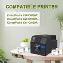 SJIC35P Ink Cartridge Remanufactured T44B1 T44B2 T44B3 T44B4 Ink Cartridge Replacement for ColorWorks CW-C6000P CW-C6500A CW-C6500P CW-C6000A Label Printer