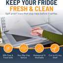 Refrigerator Liners for Shelves (8 Pack) by Lindas Essentials - Non-Adhesive Drawer and Shelf Liner, BPA-Free Fridge Mats for Kitchen & Cabinets, Easy to Clean, Ideal Household Essentials (Clear), 8 Sheets