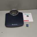 Adamson Hybrid 2-in-1 Analog & Digital Weighing Scale for Body Weight up to 400lbs - Thick Tempered Glass - Extra Large Display - Easy to Read Digital Bathroom Scale - New (Blue)