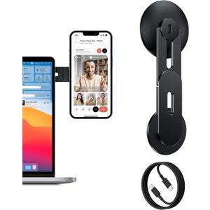 Magnetic Tesla Phone Holder, MagSafe Laptop Phone Mount for iPhone 17/16/15/14/13/12 Pro Max, Car Magnetic Phone Mount for Tesla Model 3/ ModelY/X/S (Black)