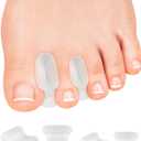 PGRODE 12 Pack Gel Toe Separators, Bunion Toe Spacers with 2 Sizes for Women Men Toe Pain Relief, Soft Silicone Toe Spacer for Crooked Toes, Overlapping Toes, Hammertoe Corrector(6L+6S)